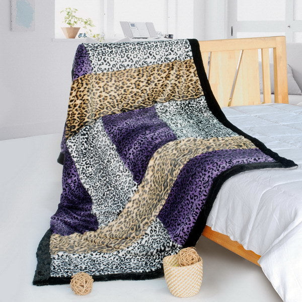 Onitiva - [Time Travel] Patchwork Throw Blanket (61 by 86.6 inches)