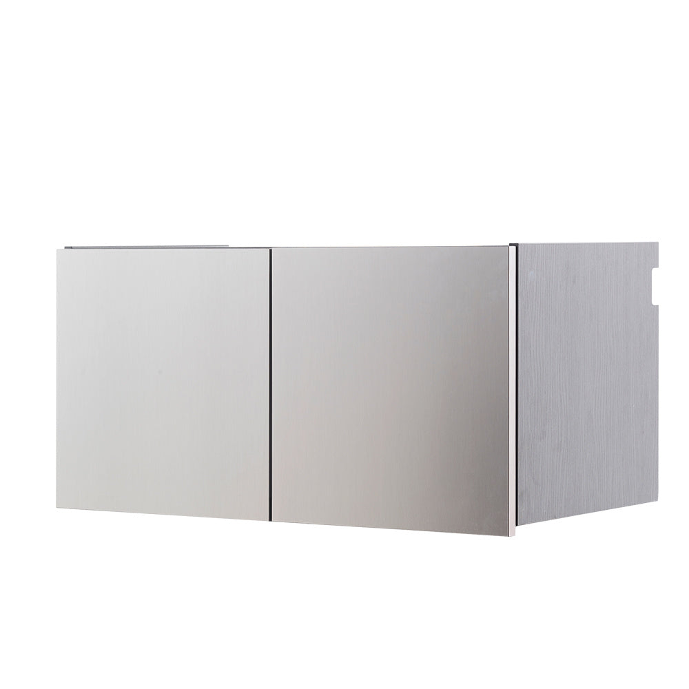 Nova Series Wood Wall Mounted Garage Cabinet in Metallic Gray