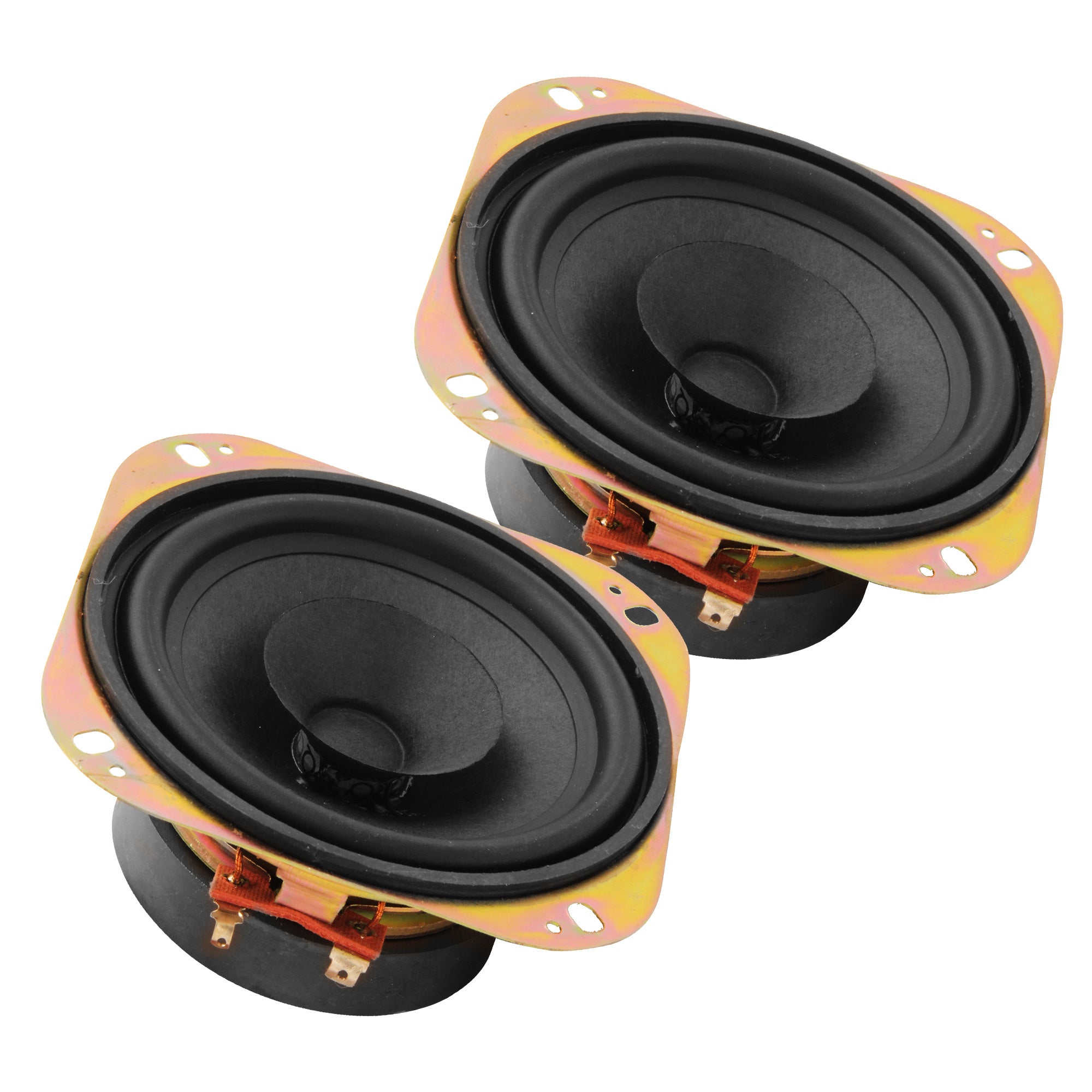 5 CORE 4 inch Woofer Driver 40W 4Ohm Replacement Full Range Speaker Audio Stereo Dual Cone Concept for Extra Crisp Sound Made in India - WF 472 DC