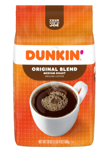 Dunkin' Original Blend Ground Coffee;  Medium Roast;  20-Ounce (Packaging May Vary)