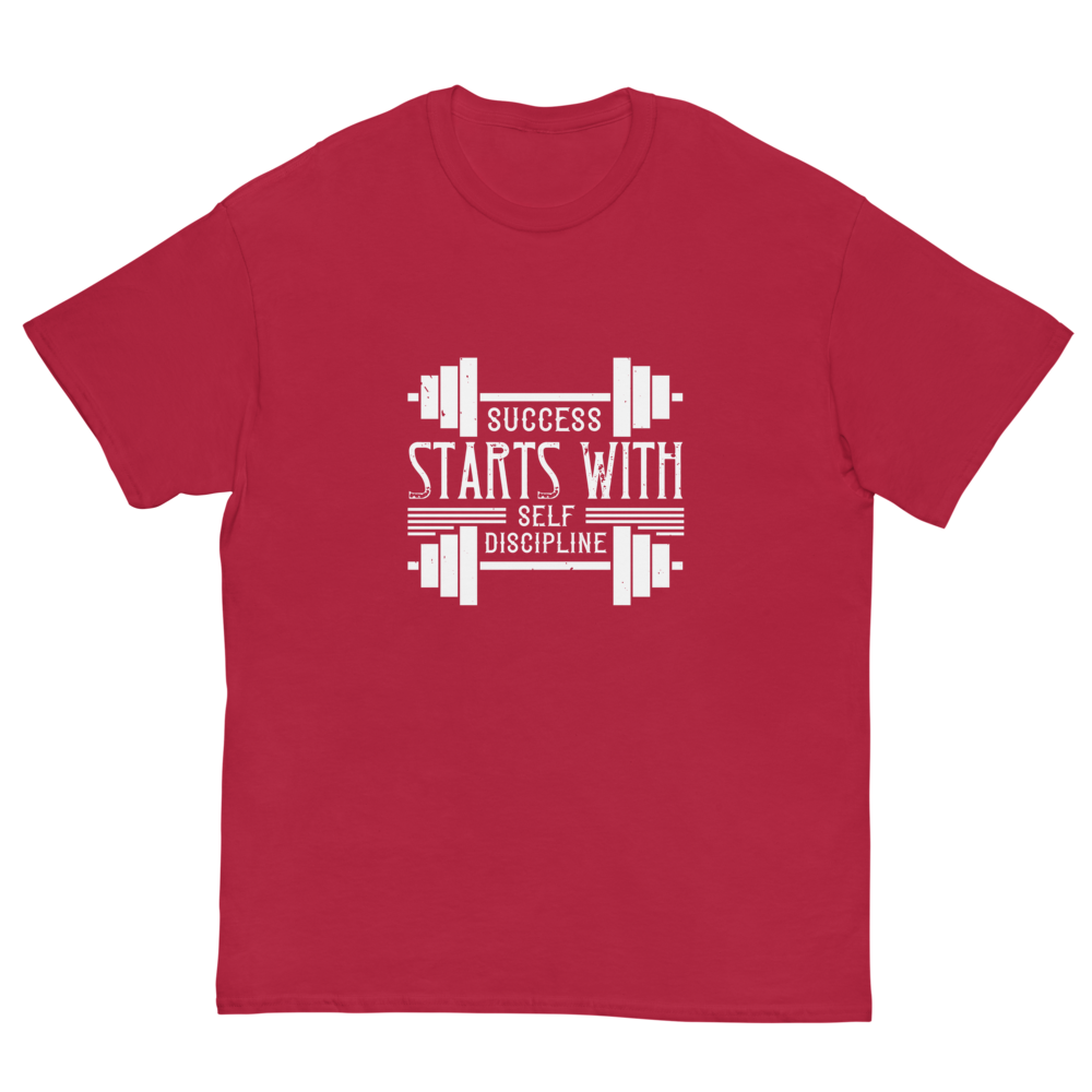 T-shirt Success Start with self discipline