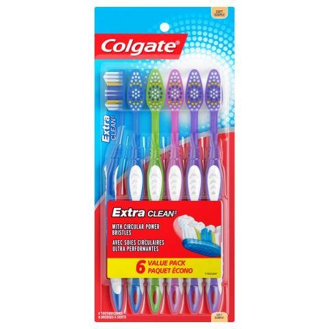 Colgate Extraclean Manual Toothbrush 6 Pack