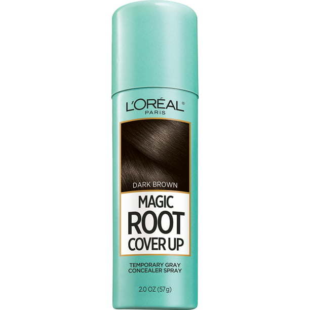 L'Oreal Paris Magic Root Cover Up Temporary Concealer Spray for Gray;  Dark Brown;  2 oz