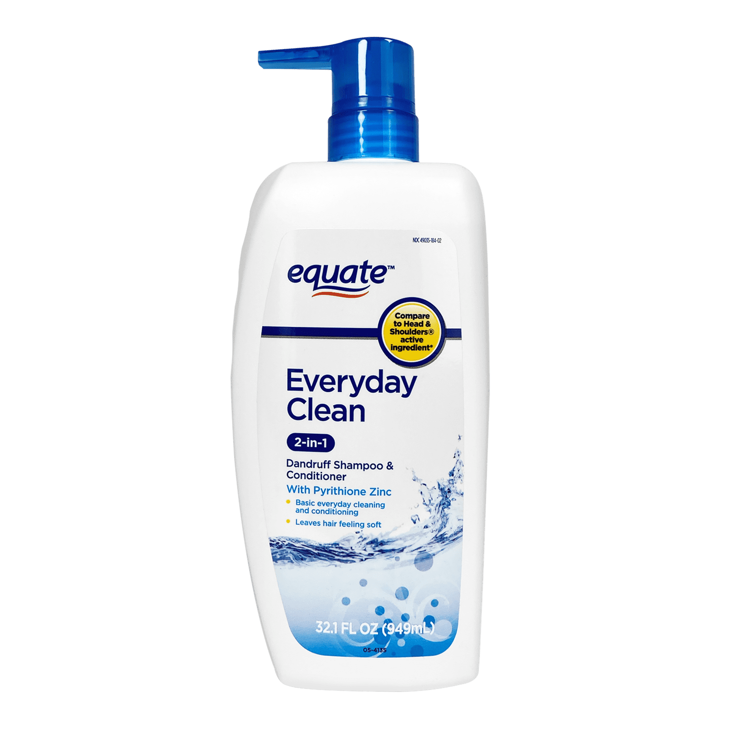 Equate 2N1 Everyday Clean Dandruff Shampoo and Conditioner;  32.1 fl oz