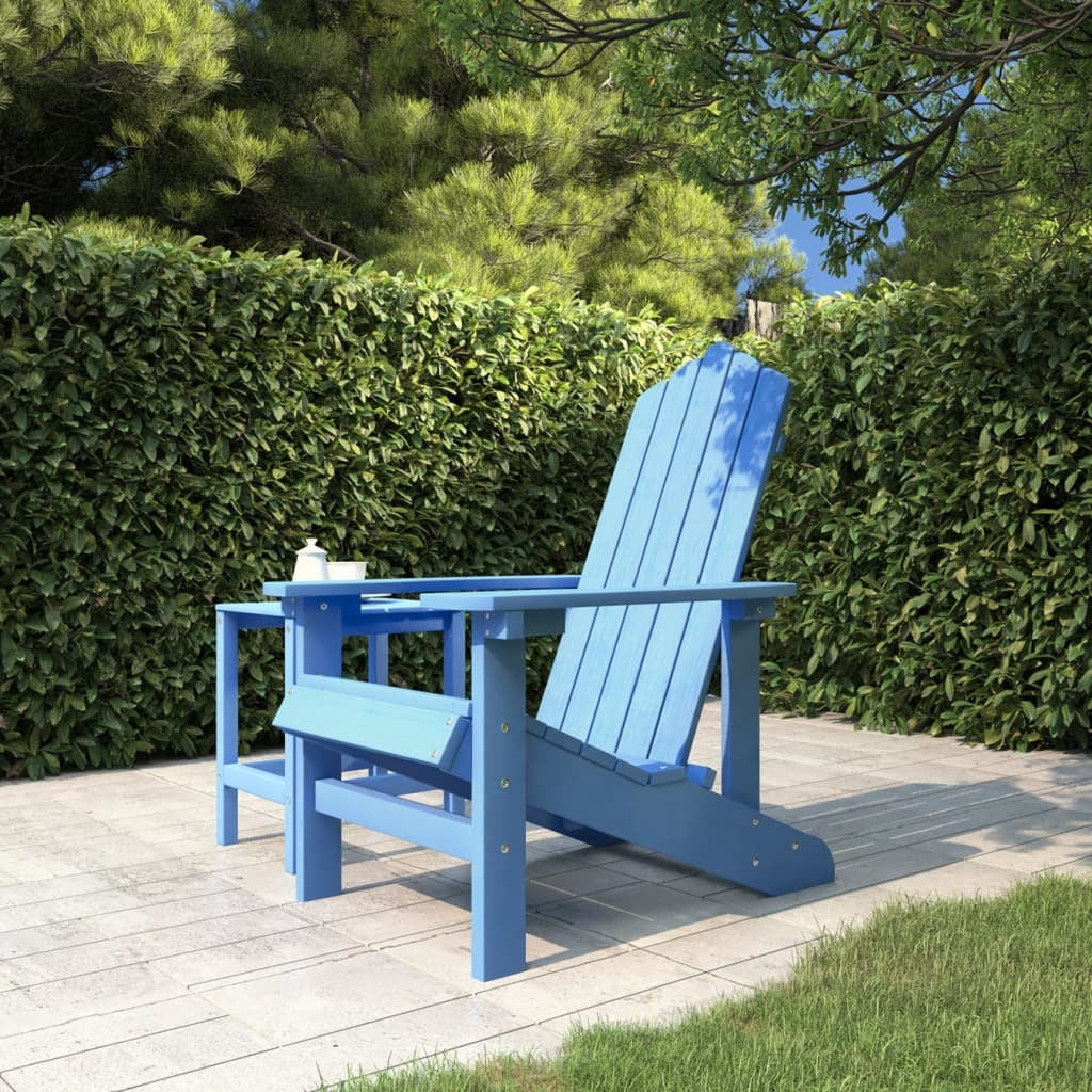 Patio Adirondack Chair HDPE Aqua Blue