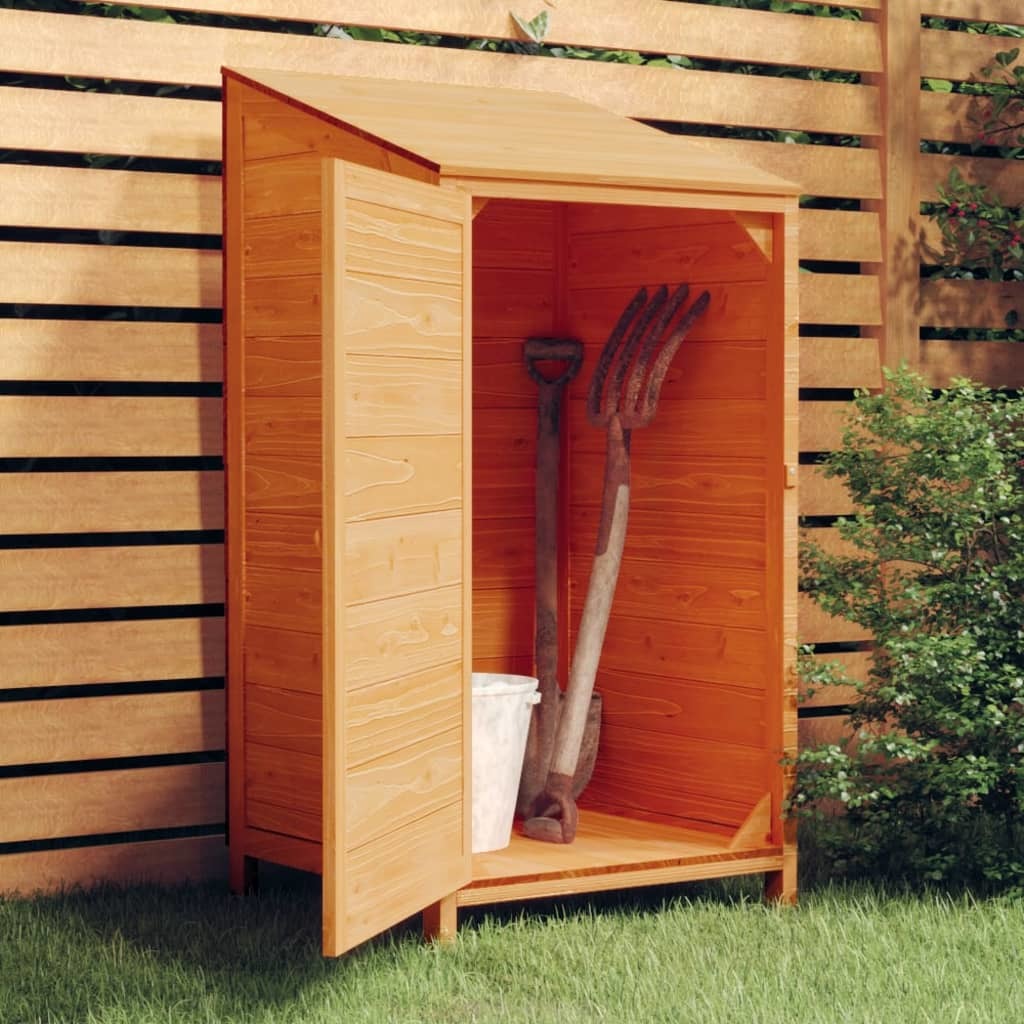 Garden Shed Brown 21.7"x20.5"x44.1" Solid Wood Fir