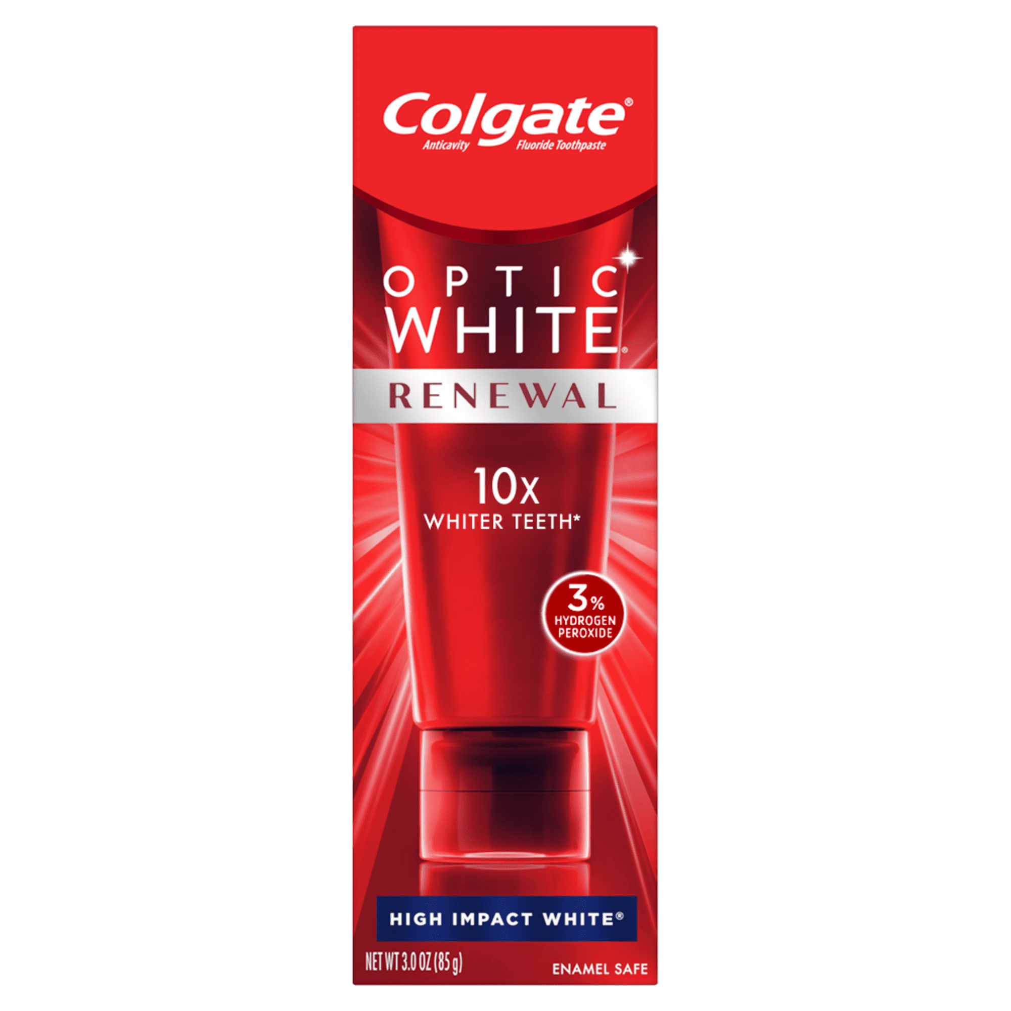 Colgate Optic White Renewal Toothpaste;  High Impact White;  3 oz Tube