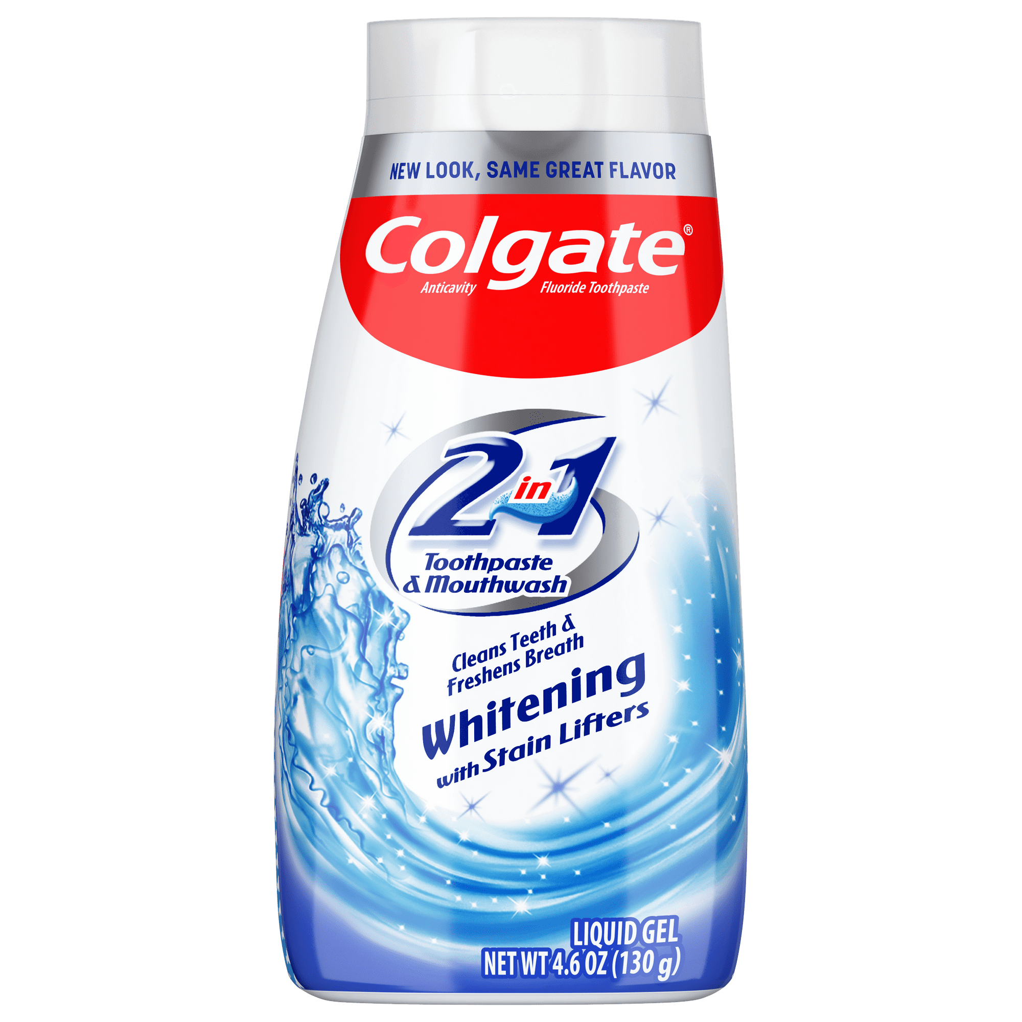 Colgate 2 in 1 Toothpaste and Whitening Mouthwash;  Mint;  4.6 oz Squeeze Bottle