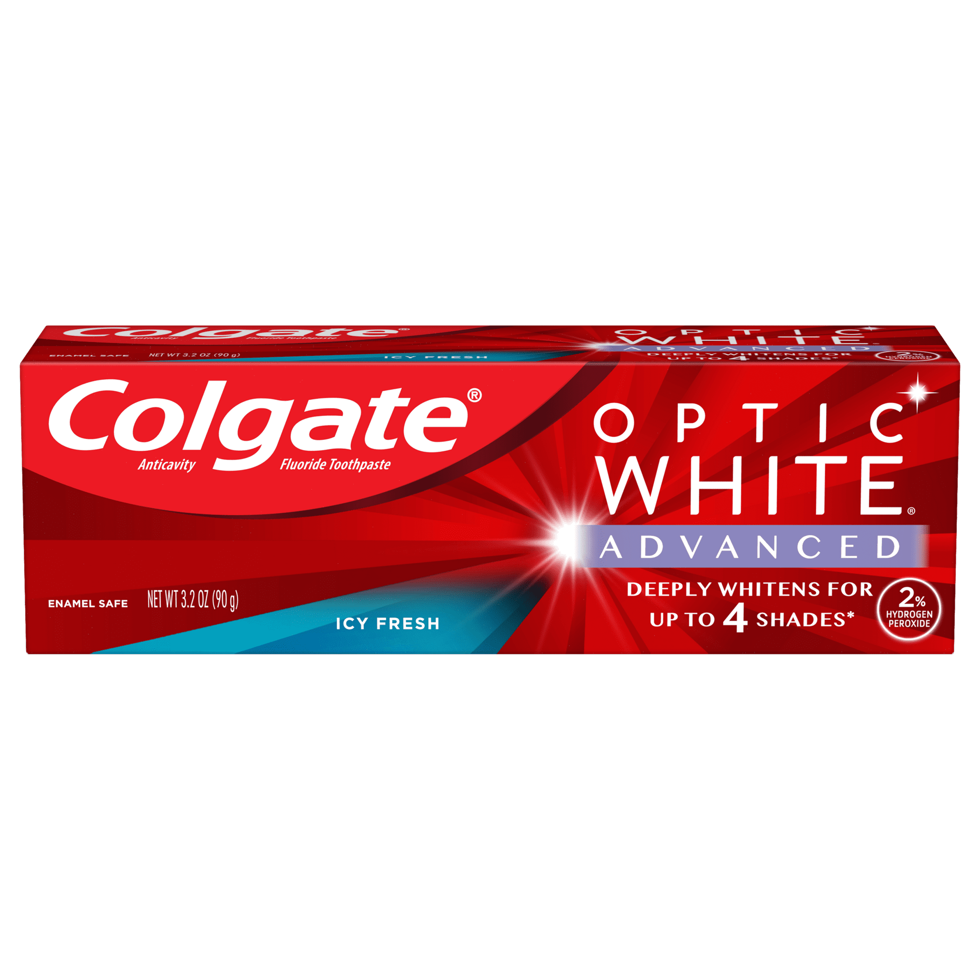 Colgate Optic White Advanced Teeth Whitening Toothpaste;  Icy Fresh;  3.2 oz