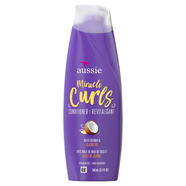 Aussie Miracle Curls with Coconut Oil;  Paraben Free Conditioner;  12.1 fl oz