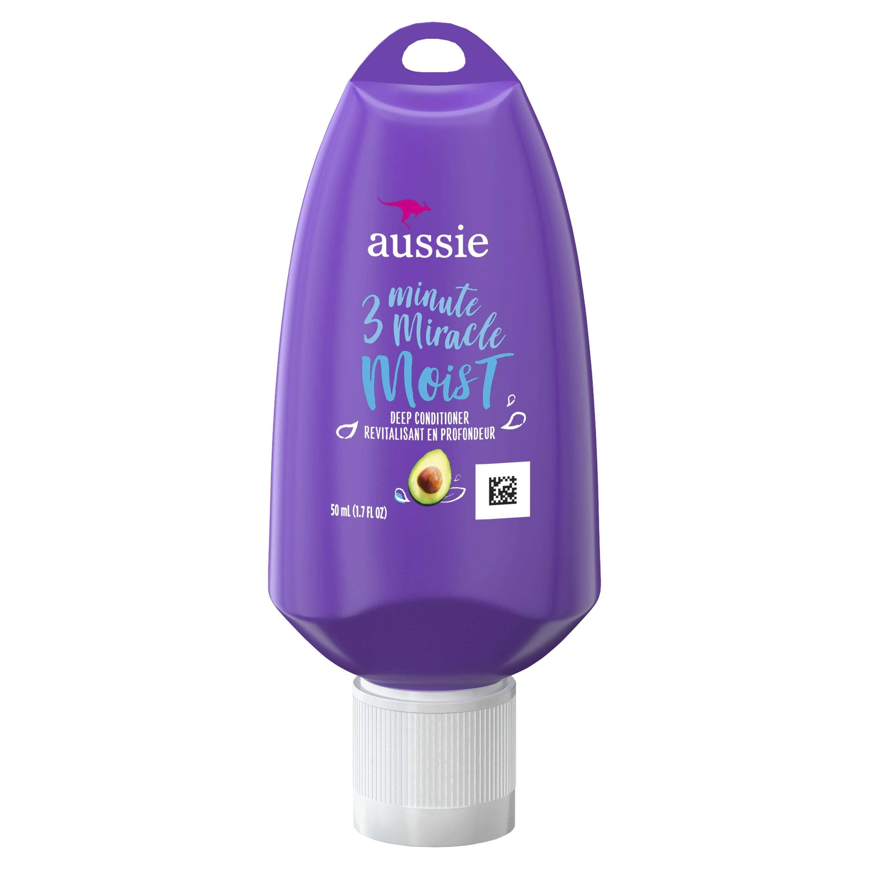 Aussie Miracle Moist 3 Minute Miracle Conditioner with Avocado;  Paraben Free;  1.7 fl oz