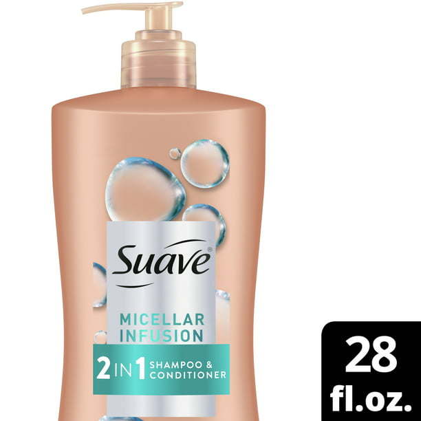 Suave Micellar Infusion 2-in-1 Shampoo and Conditioner For All Hair Types;  28 fl oz