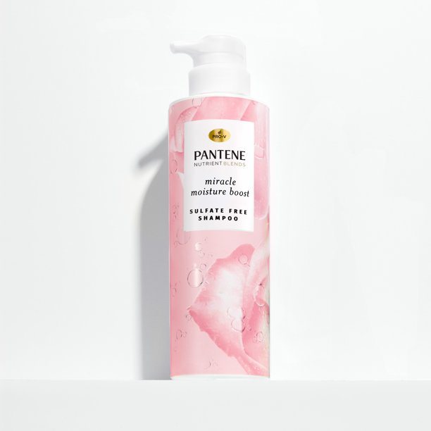 Pantene Nutrient Blends Miracle Moisture Boost Shampoo with Rose Water;  Sulfate Free;  14.8 oz