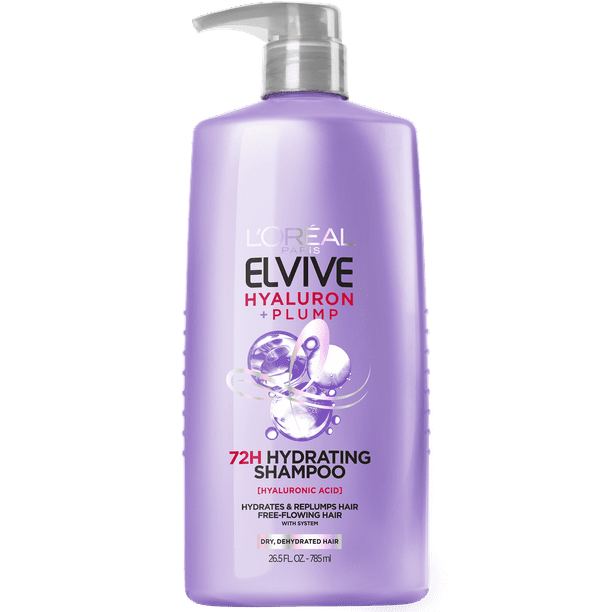 L'Oreal Paris Elvive Hyaluron Plump Hydrating Shampoo with Hyaluronic Acid;  26.5 fl oz