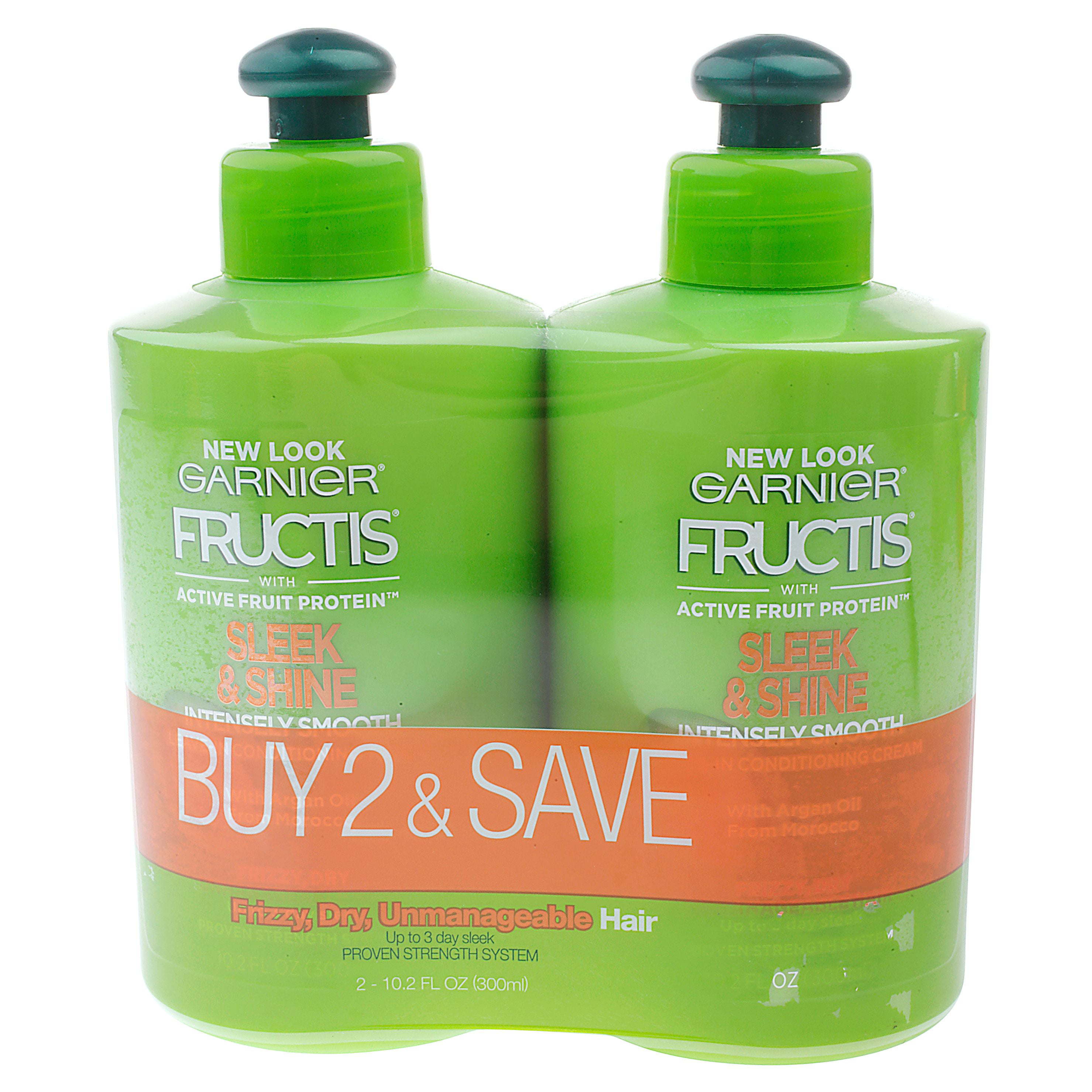 Garnier Fructis Sleek & Shine Leave-in Conditioner;  10.2 fl oz (2 Pack)