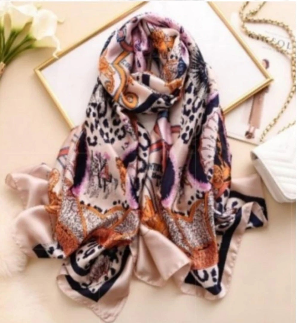 El StCyr | Luxury  Leopard Silky Scarf