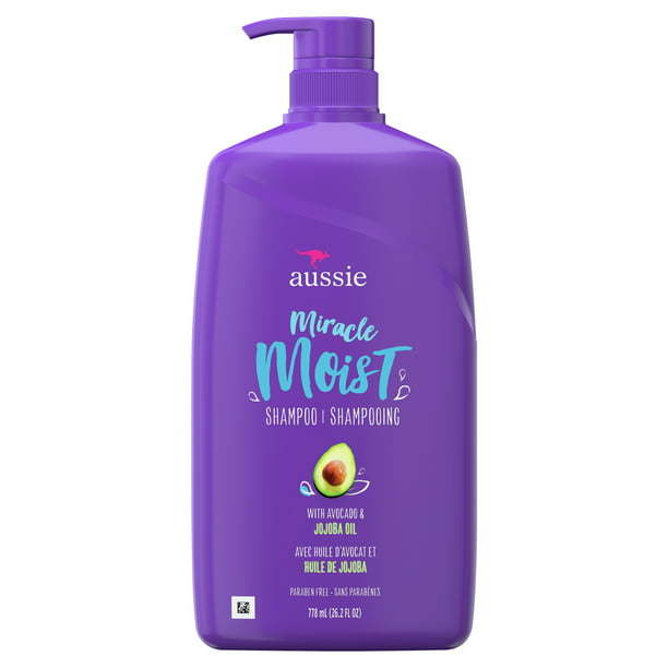 Aussie Miracle Moist Shampoo with Avocado;  Paraben Free;  26.2 fl oz