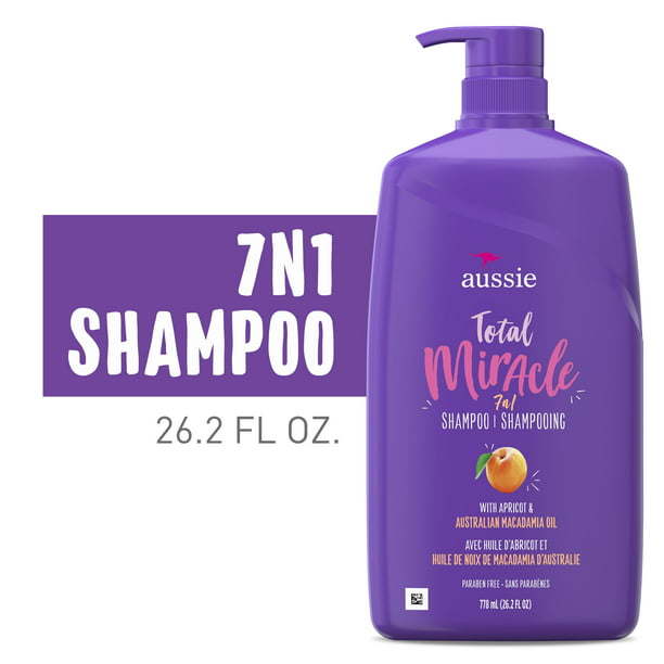 Aussie Total Miracle Shampoo;  Paraben Free;  26.2 fl oz