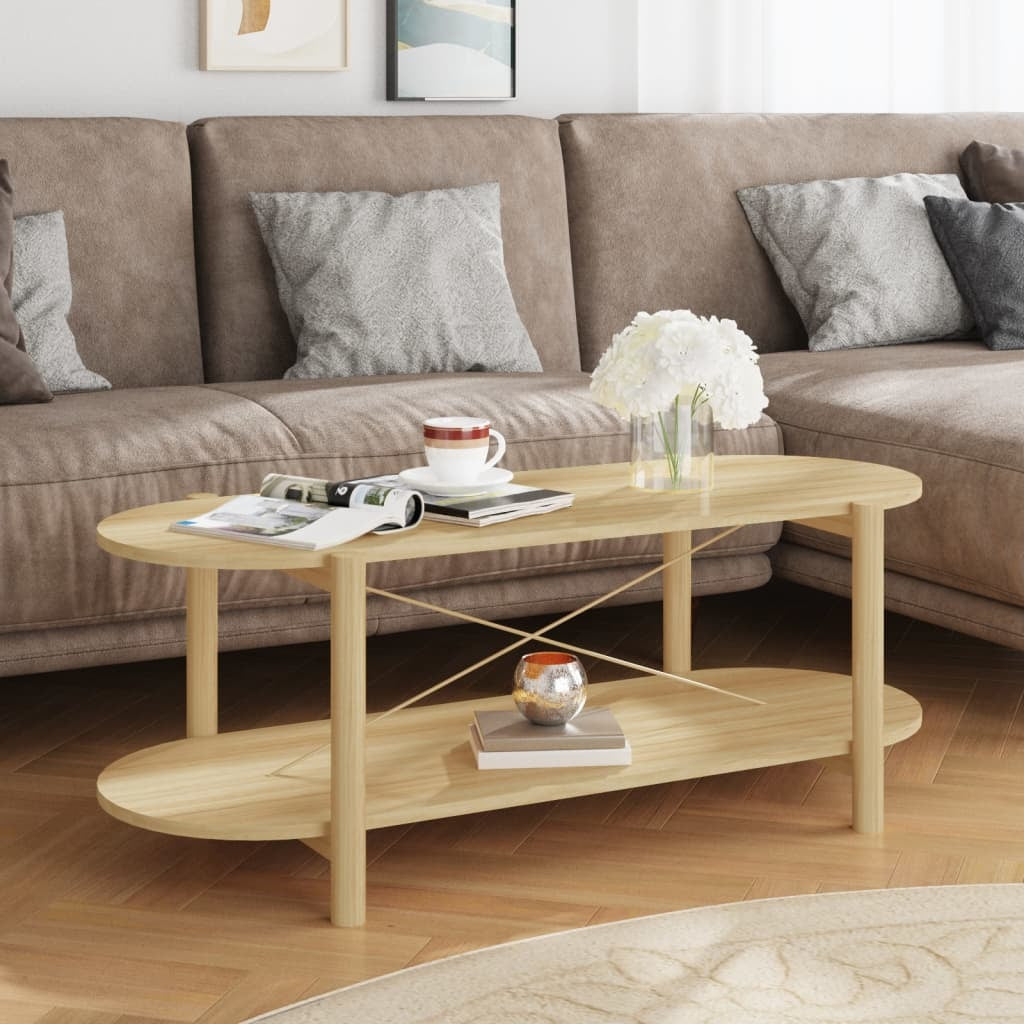 Coffee Table 43.3"x18.9"x15.7" Engineered Wood