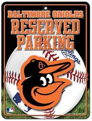 Baltimore Orioles Metal Parking Sign Special Order