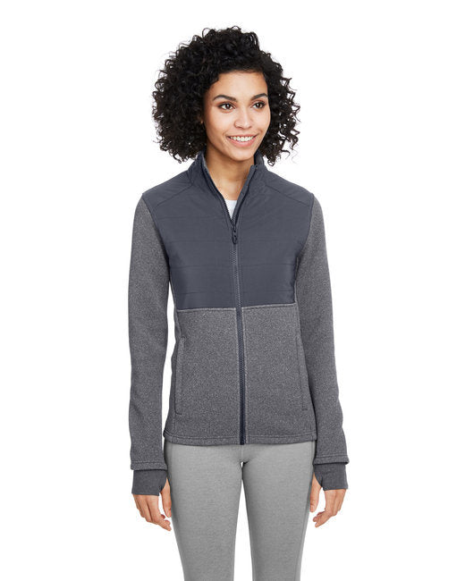 Ladies' Pursuit Jacket - BLACK HTHR/ BLK - XS