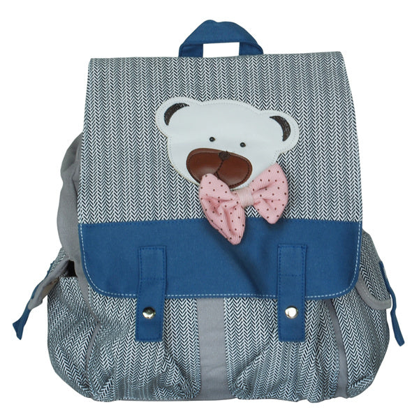 [Young Bear] Fabric Art School Backpack Outdoor Daypack