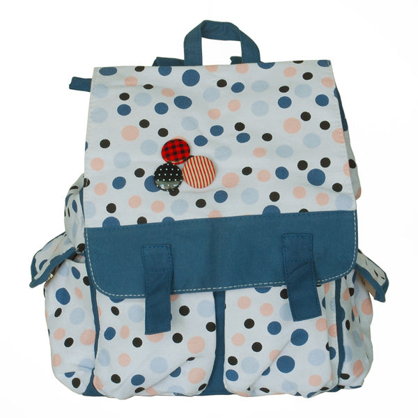 [Date with Sun] Fabric Art School Backpack Outdoor Daypack