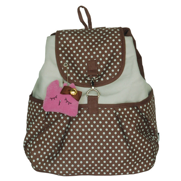 [Forest Girl] Fabric Art School Backpack Outdoor Daypack