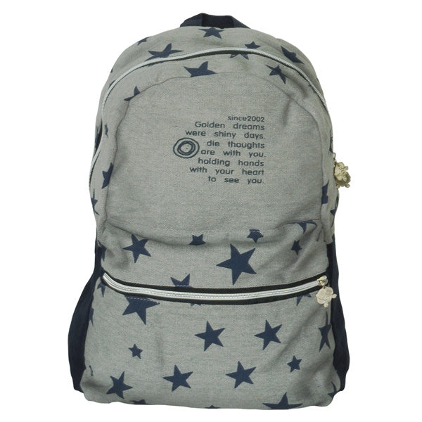 [Cool Star World] Fabric Art School Backpack Outdoor Daypack