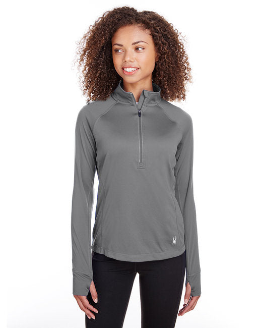 Ladies' Freestyle Half-Zip Pullover - BLACK - XS