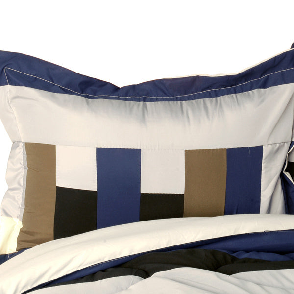 [Composing a Life] Quilted Patchwork Down Alternative Comforter Set (Twin Size)