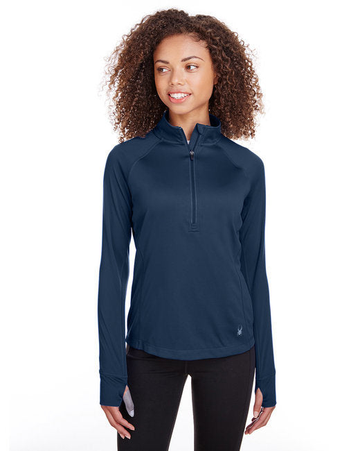 Ladies' Freestyle Half-Zip Pullover - BLACK - XS