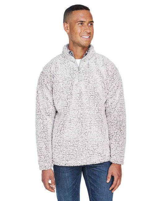 Adult Epic Sherpa Quarter-Zip - OATMEAL HEATHER - S