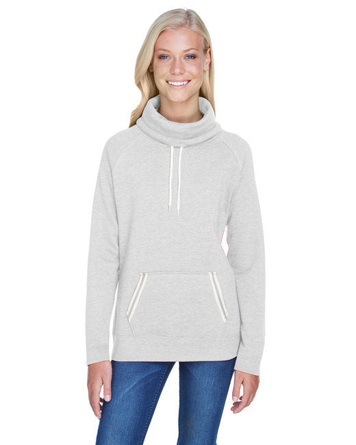 Ladies' Relay Cowl Neck - ASH - S