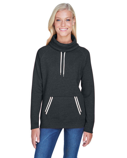Ladies' Relay Cowl Neck - ASH - S