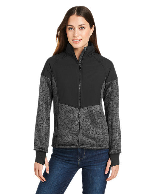 Ladies' Passage Sweater Jacket - BLACK POWDR/ BLK - XS