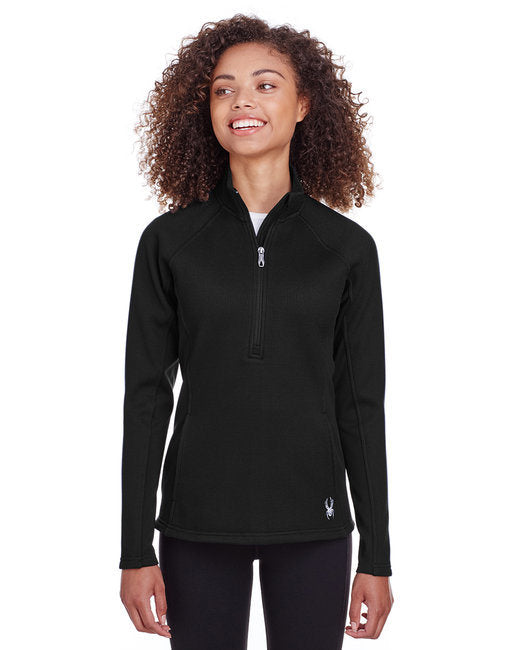 Ladies' Constant Half-Zip Sweater - FRONTIER/ BLACK - XS