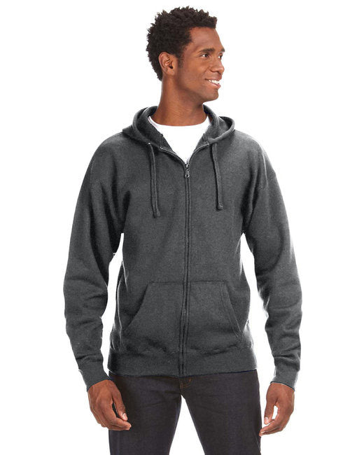 Adult Premium Full-Zip Fleece Hooded Sweatshirt - OXFORD - S