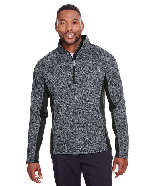 Men's Constant Half-Zip Sweater - BLACK HTHR/ BLK - S