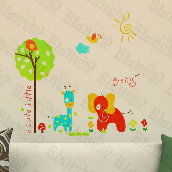 Cute Animals - Wall Decals Stickers Appliques Home Dcor