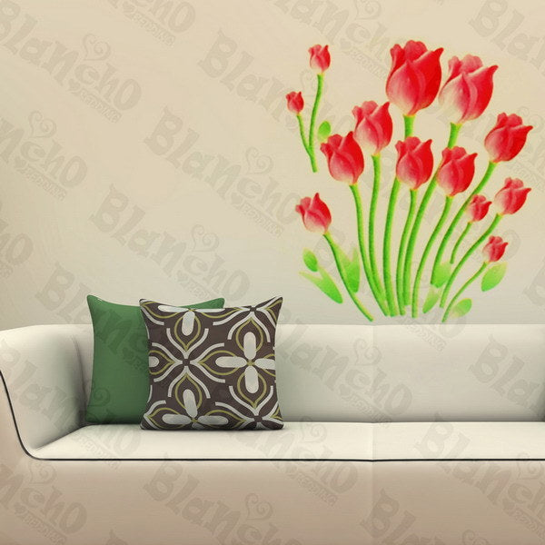 Gentle Tulips - Wall Decals Stickers Appliques Home Dcor