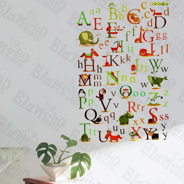 Animals' Alphabet - Wall Decals Stickers Appliques Home Dcor