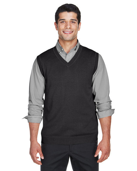 Adult V-Neck Vest - GREY HEATHER - XS