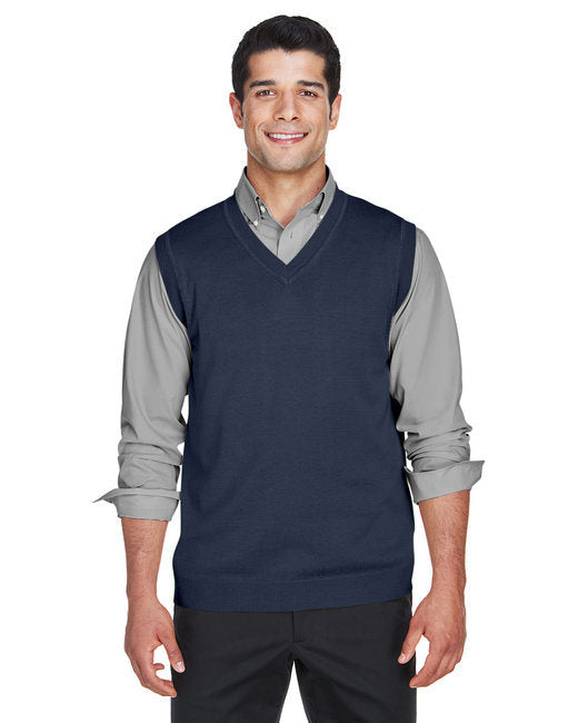 Adult V-Neck Vest - GREY HEATHER - XS