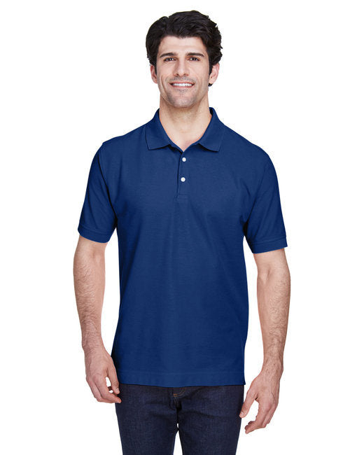 Men's Pima Piqué Short-Sleeve Polo - WHITE - XS