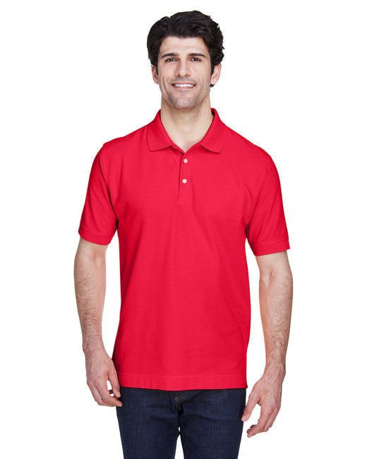 Men's Pima Piqué Short-Sleeve Polo - WHITE - XS