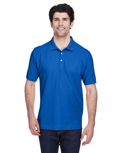 Men's Pima Piqué Short-Sleeve Polo - WHITE - XS