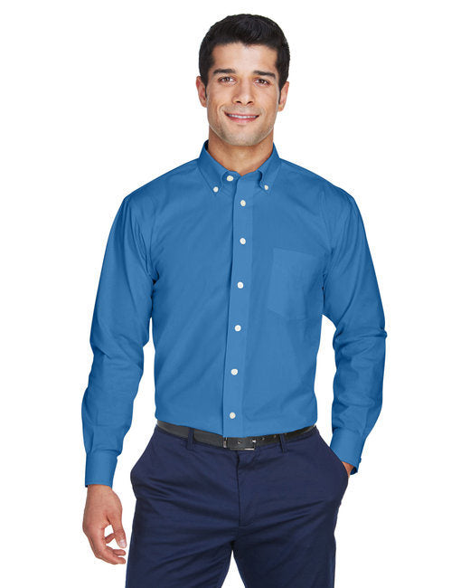 Men's Crown Woven Collection™ Solid Oxford - LIGHT BLUE - S
