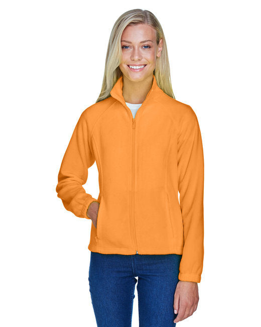 Ladies' 8 oz. Full-Zip Fleece - BLACK - XS