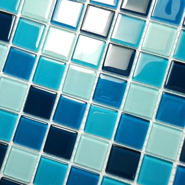 Blue Sea - 3-Dimensional Mosaic Decorative Wall Tile(6PC)